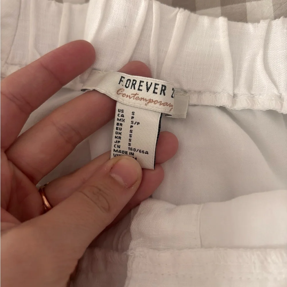 Forever 21 | 100% linen lined button up midi skirt - Picture 2 of 5